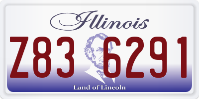 IL license plate Z836291