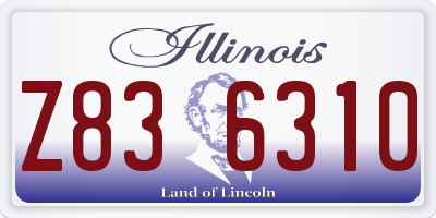 IL license plate Z836310