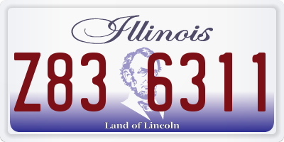 IL license plate Z836311