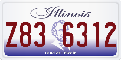 IL license plate Z836312