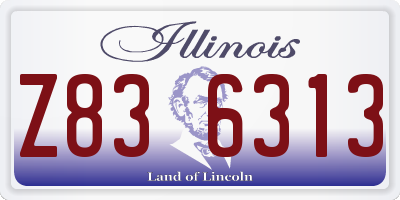 IL license plate Z836313