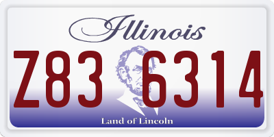 IL license plate Z836314