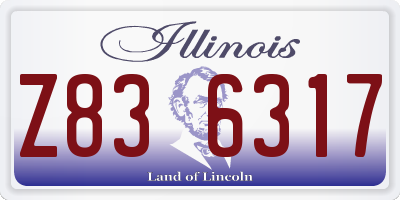 IL license plate Z836317