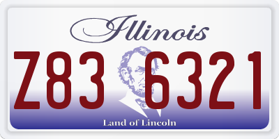 IL license plate Z836321
