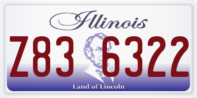 IL license plate Z836322