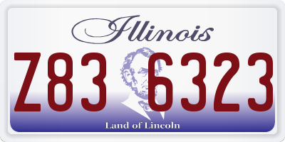 IL license plate Z836323