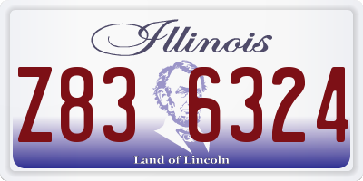 IL license plate Z836324