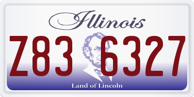 IL license plate Z836327