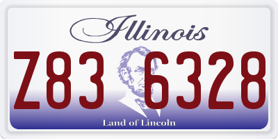 IL license plate Z836328