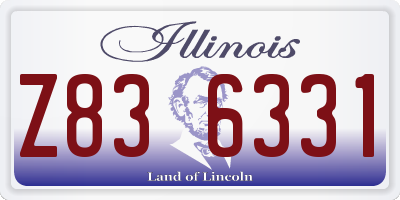 IL license plate Z836331
