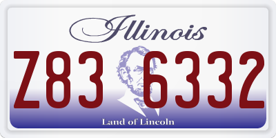 IL license plate Z836332