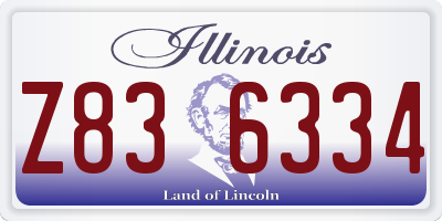 IL license plate Z836334