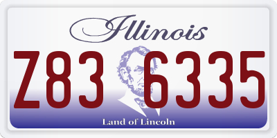 IL license plate Z836335