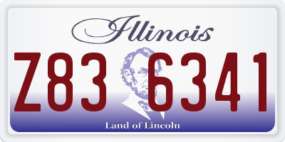 IL license plate Z836341