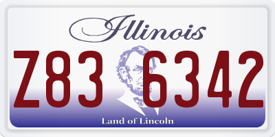 IL license plate Z836342