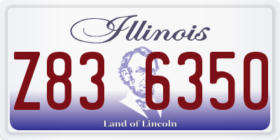 IL license plate Z836350