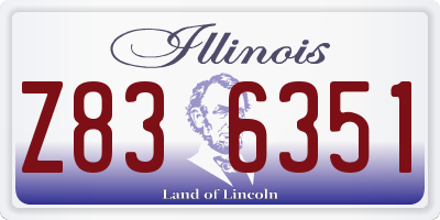 IL license plate Z836351