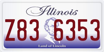 IL license plate Z836353