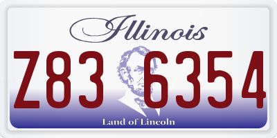IL license plate Z836354
