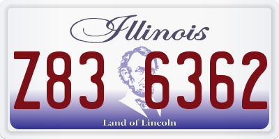IL license plate Z836362