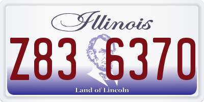 IL license plate Z836370