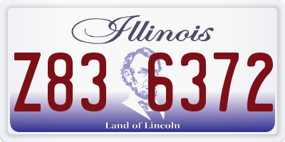 IL license plate Z836372