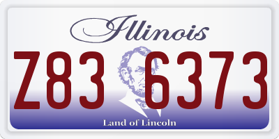IL license plate Z836373