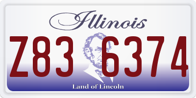 IL license plate Z836374