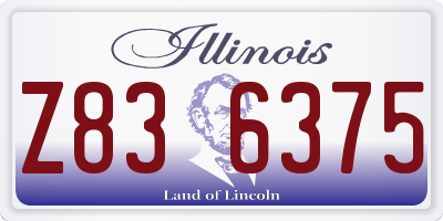 IL license plate Z836375