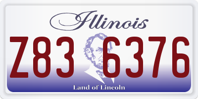 IL license plate Z836376