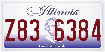 IL license plate Z836384