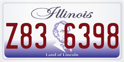 IL license plate Z836398