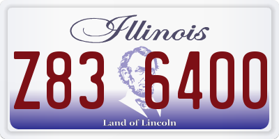 IL license plate Z836400