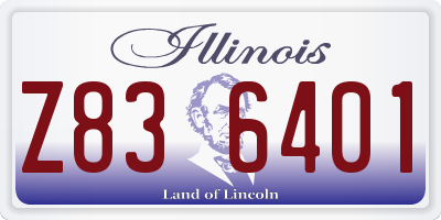 IL license plate Z836401