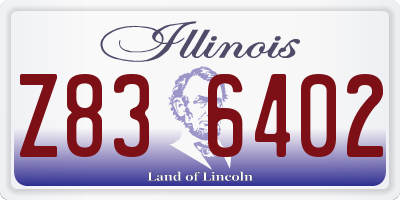 IL license plate Z836402