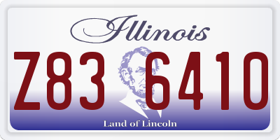 IL license plate Z836410