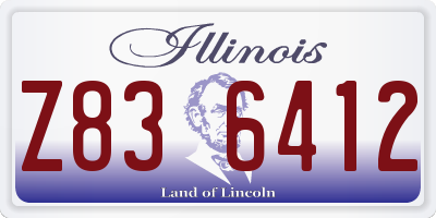 IL license plate Z836412