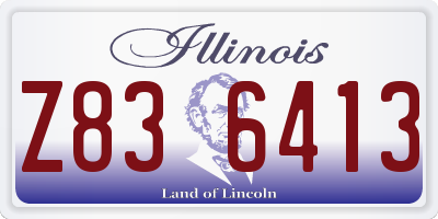 IL license plate Z836413