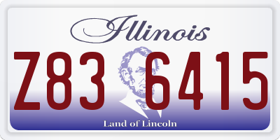 IL license plate Z836415