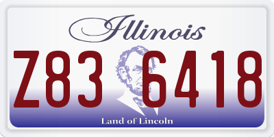 IL license plate Z836418