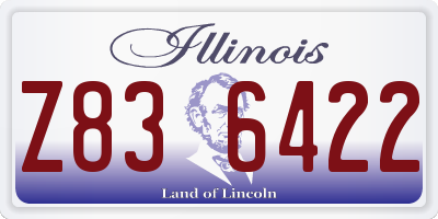 IL license plate Z836422