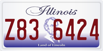 IL license plate Z836424