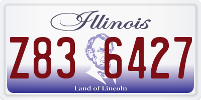 IL license plate Z836427