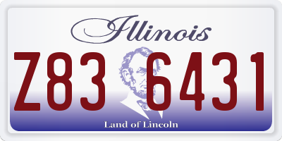 IL license plate Z836431