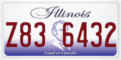 IL license plate Z836432