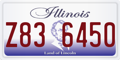 IL license plate Z836450