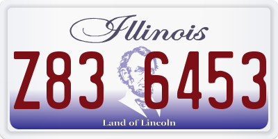 IL license plate Z836453