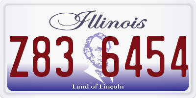 IL license plate Z836454