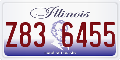 IL license plate Z836455