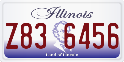 IL license plate Z836456